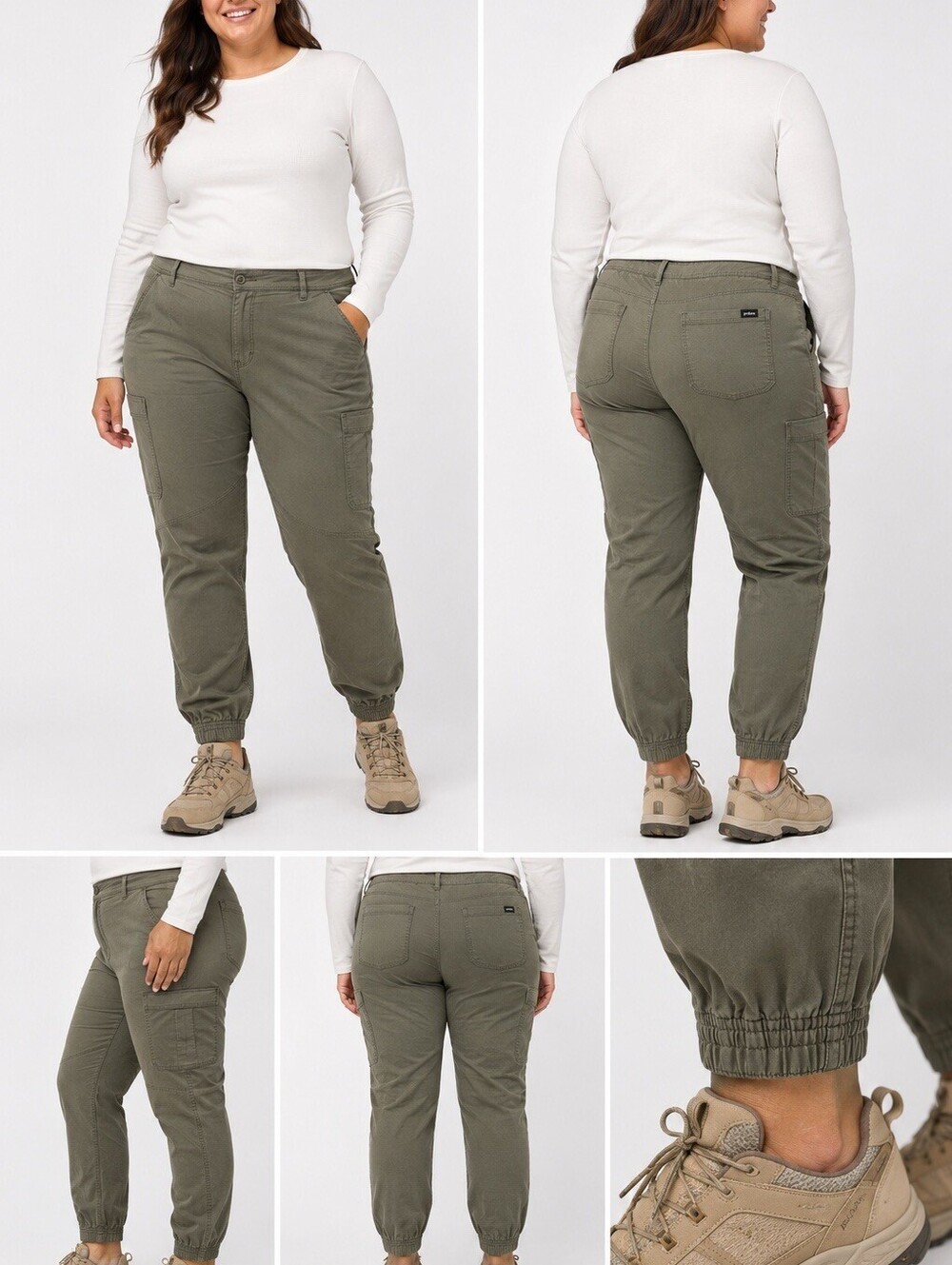 prAna Halle Jogger II Womens 14 Slate Green Hiking Pants ReZion NWT $95